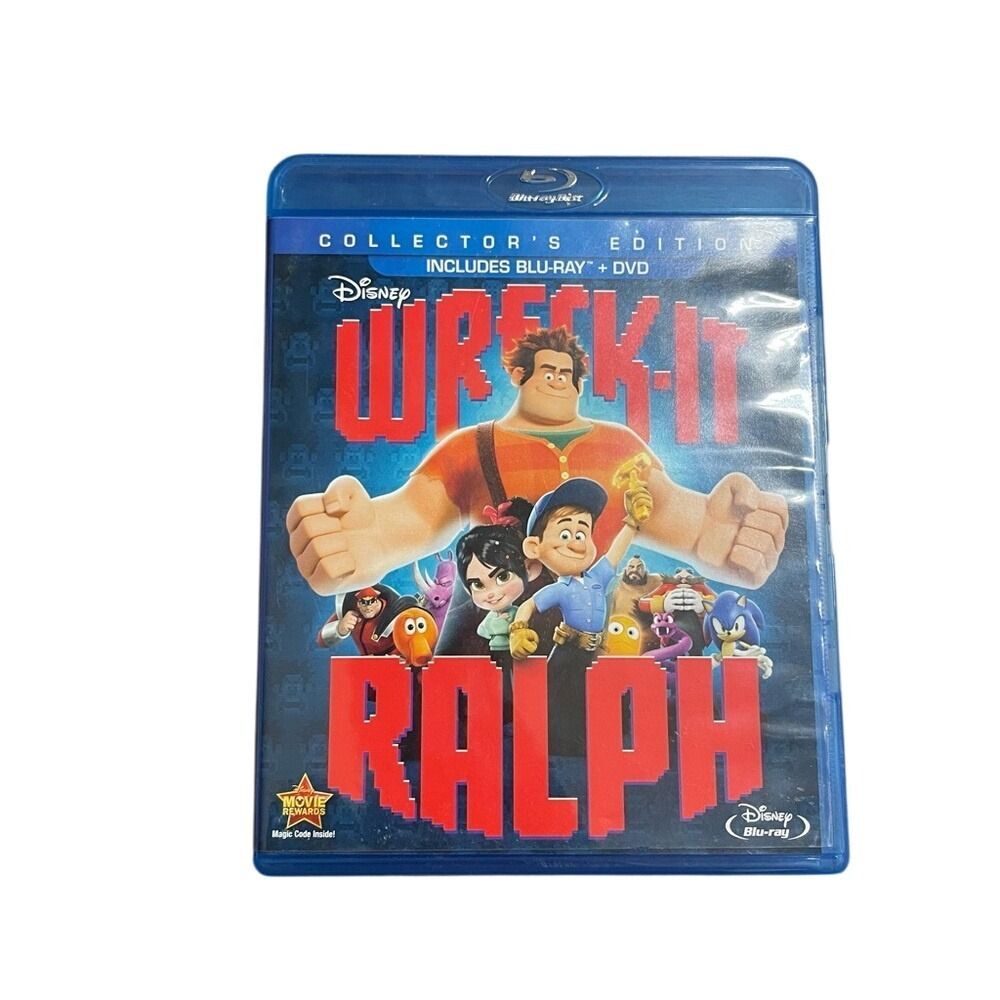 Wreck-It Ralph Blu-ray + DVD Collector's Edition Disney‎ Movie Magic Code